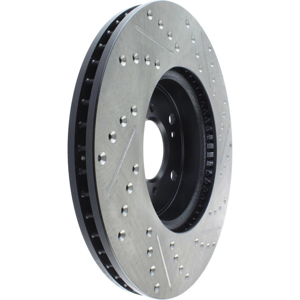 StopTech 127.40086R Front Right Drilled Disc Brake Rotor for 13-20 Honda Accord