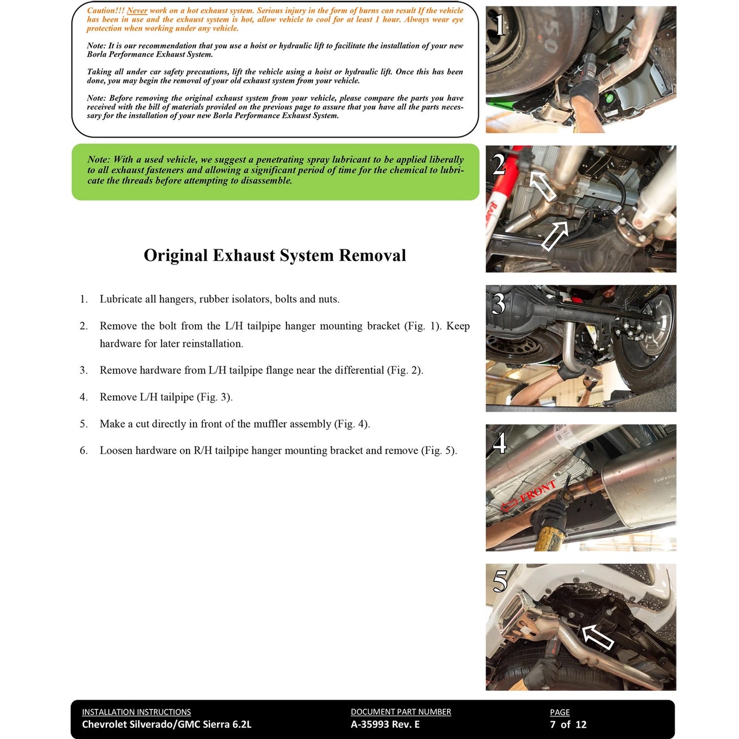 Borla 6.2L Touring Cat-Back Exhaust | Chevrolet Silverado 1500 ZR2 / AT4X (22-23) (140913)