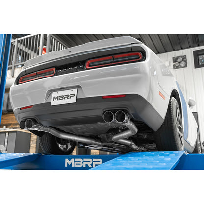 MBRP 3in Cat-Back D&R Exhaust w/ Quad Tips | Dodge Challenger 15-16 (S7115AL)