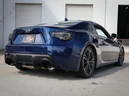 aFe Takeda 2.5in SS Cat-Back Exhaust w/ Black Tip | Scion FR-S/BRZ (13-15) (49-36023-B)