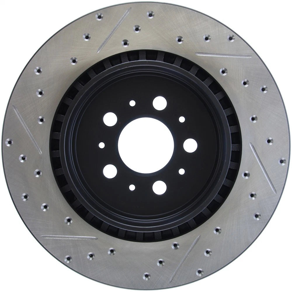 StopTech 127.39036L Rear Left Drilled Disc Brake Rotor for 2004-07 Volvo S60 V70