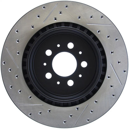 StopTech 127.39036L Rear Left Drilled Disc Brake Rotor for 2004-07 Volvo S60 V70