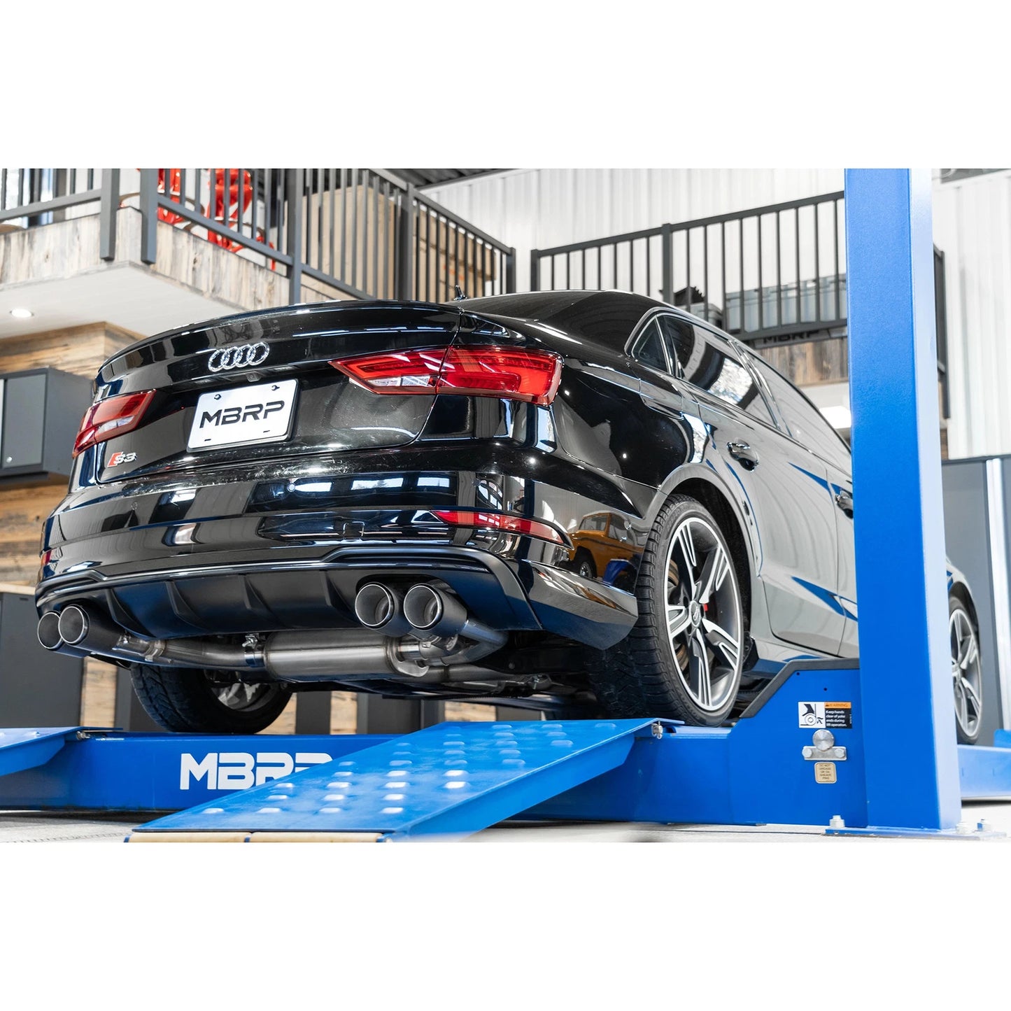 MBRP Active Quad-Tip Exhaust | 2015-2020 Audi S3 (S46043CF)