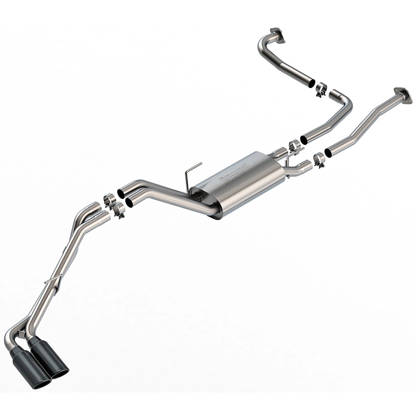 Borla 2.25" S-Type Catback Exhaust | Nissan Frontier 3.8L V6 22-24 Black Chrome Tips (140984BC)