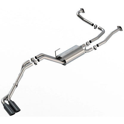 Borla 2.25" S-Type Catback Exhaust | Nissan Frontier 3.8L V6 22-24 Black Chrome Tips (140984BC)
