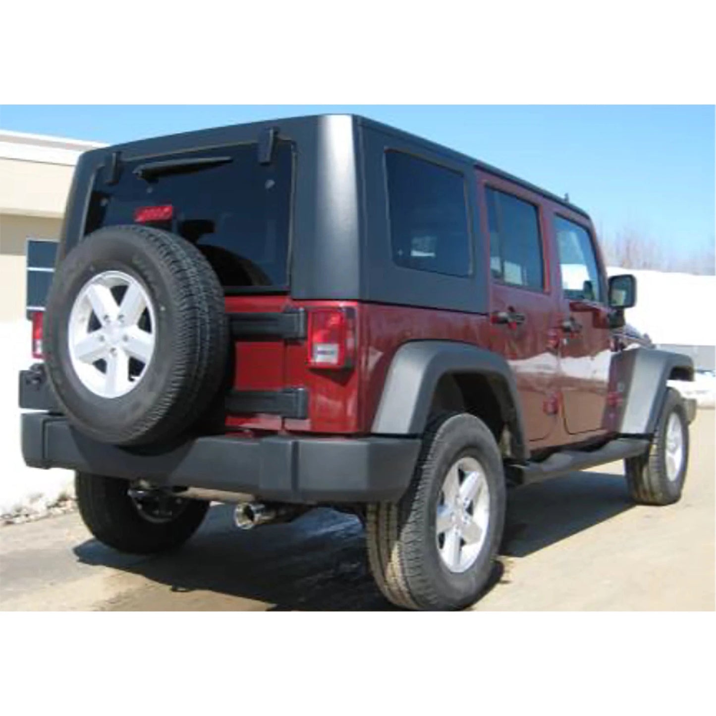 MBRP 2.5in. Cat-Back Single Rear Exit Exhaust | Jeep Wrangler 4dr 3.8L V6 (07-09) (S5502AL)