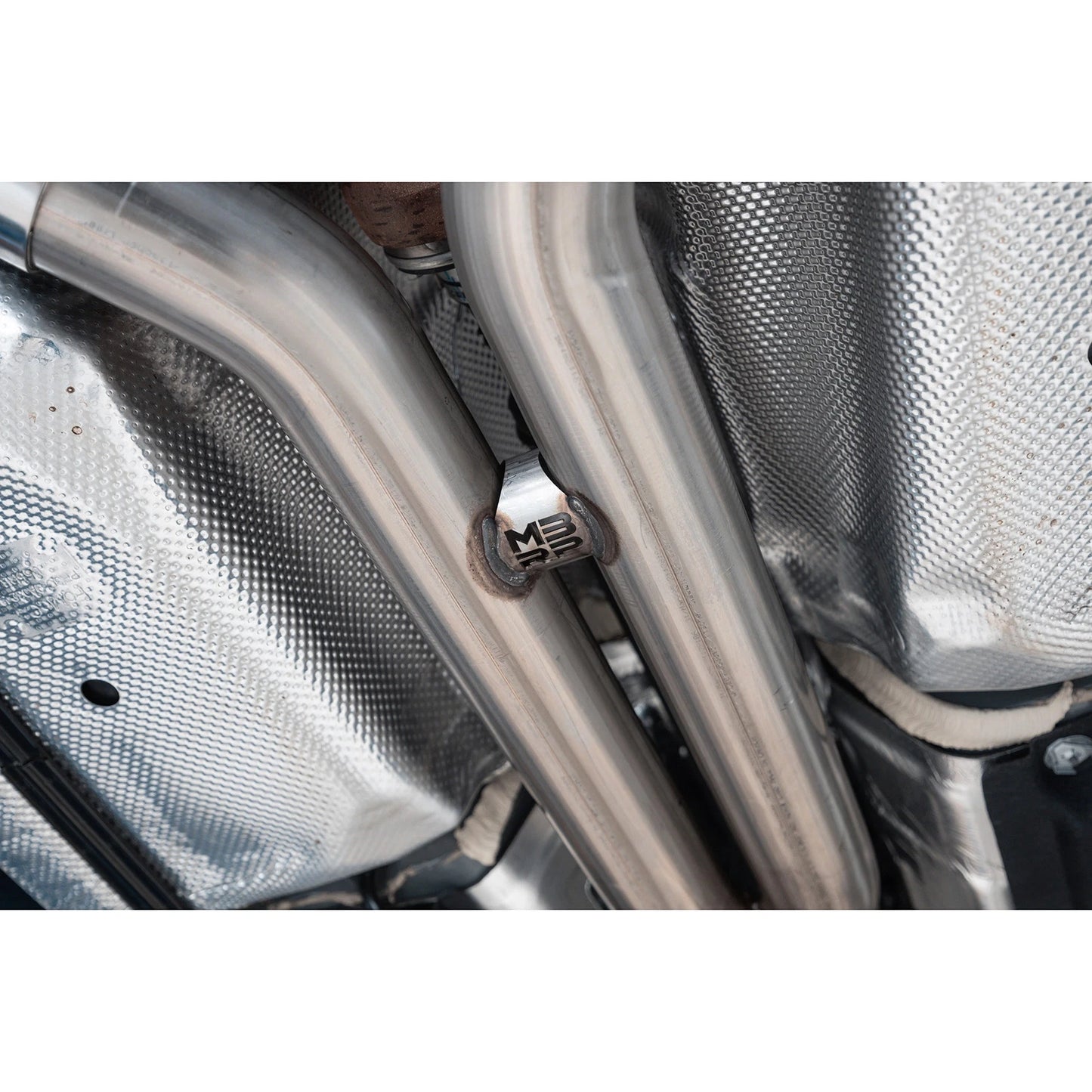 MBRP 2024 Ford Mustang Dark Horse 3in Dual Split Rear Exit Exhaust w/ Quad CF Tips | Ford Mustang (24+) (S72843CF)