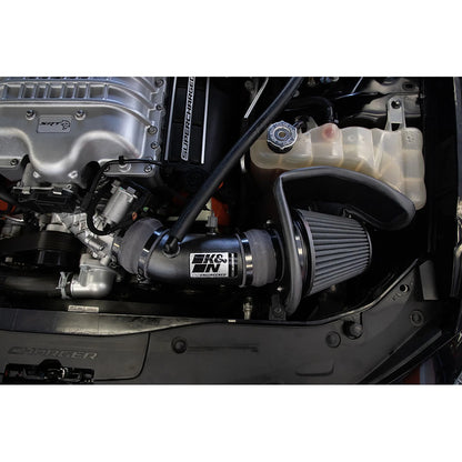K&N 17-23 Dodge Charger/Challenger Hellcat 6.2L V8 DRYFLOW Performance Air Intake System | Dodge Charger/Challenger (17-23) (30-2553TTK)