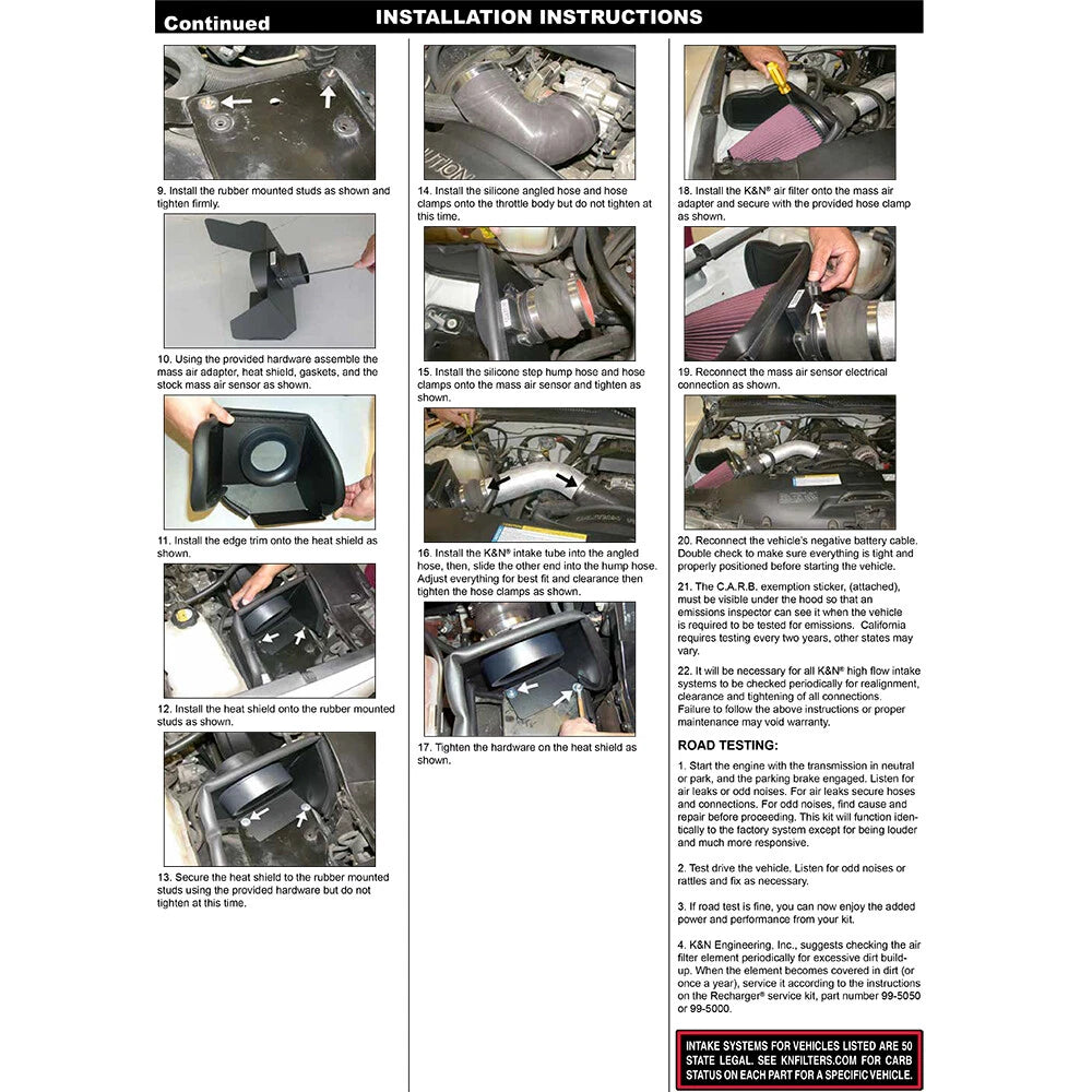 K&N High Flow Performance Kit | Chevrolet Tahoe / Suburban V8-4.8L/5.3L (77-3023KP)