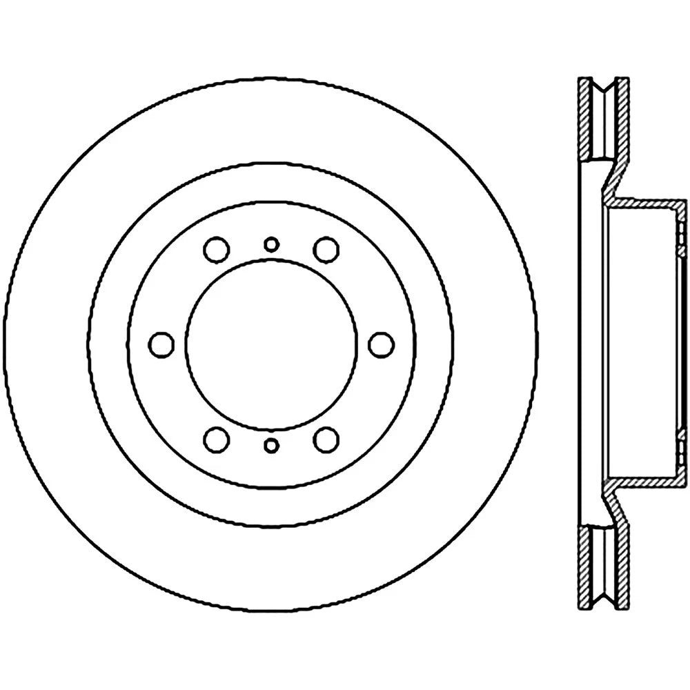 StopTech 126.44174CSR Front Right Brake Rotor for 2010-19 GX460 / 10-20 4Runner