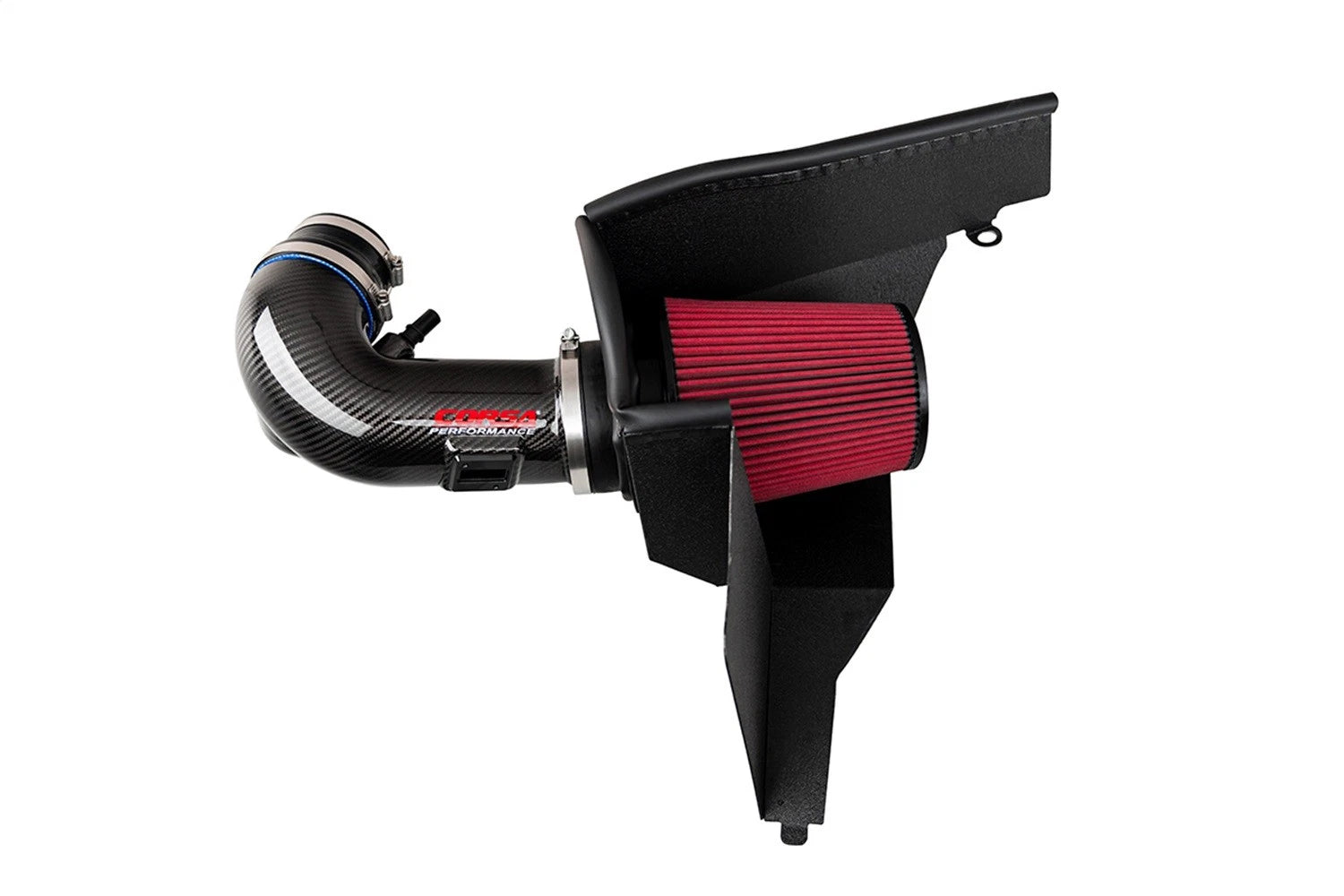 CORSA Black, Forged / Carbon Fiber Air Intake | 2018-2023 Ford Mustang GT 5.0L V8 (44006)