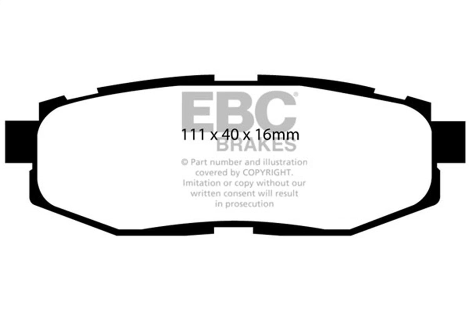 EBC Yellowstuff Rear Brake Pads | 2022+ Subaru WRX (DP42257R)