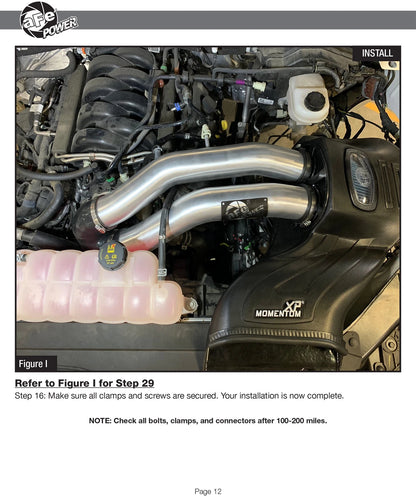 aFe Momentum XP Pro 5R Cold Air Intake w/ Black Alum Tubes | Ford F-150 V8 5.0L (15-18) (50-30024R)