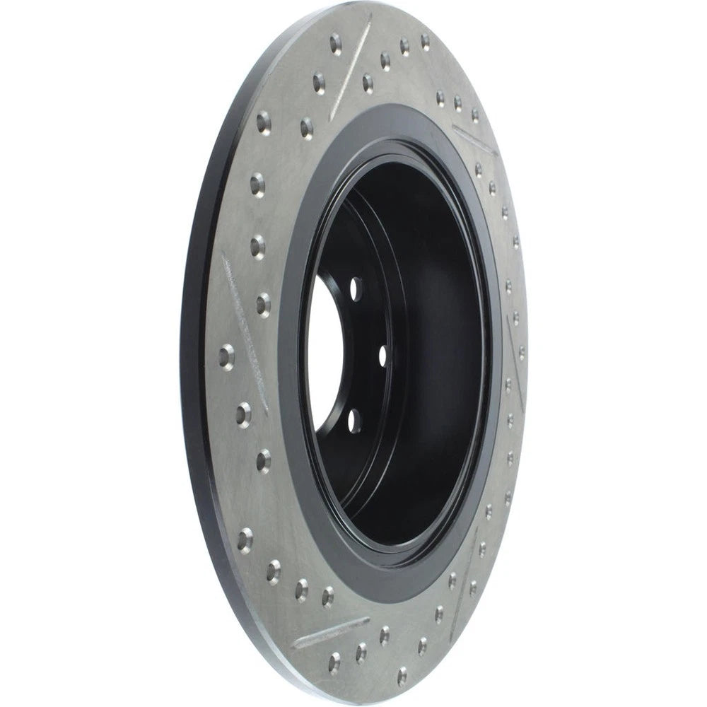 StopTech 127.63069L Rear Left Drilled Slotted Disc Brake Rotor for 08-16 Lancer