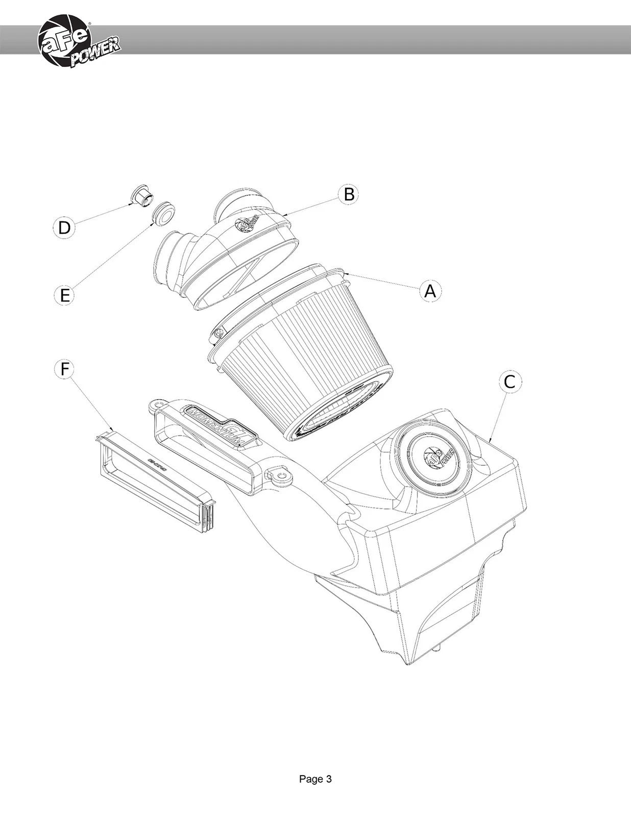 aFe Momentum GT Pro 5R Cold Air Intake | Ford Edge ST V6-2.7L (19-23) (50-70094R)
