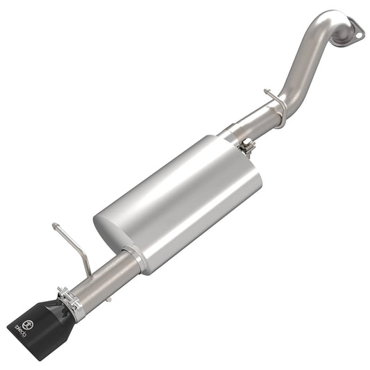 aFe 14-19 Toyota Corolla 1.8L Takeda 2.5in SS Axle-Back Exhaust w/ Black Tip (49-36083-B)