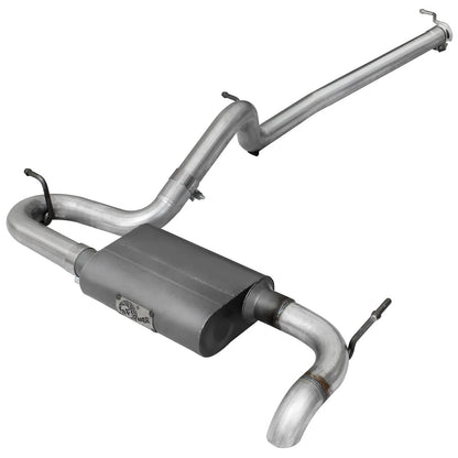 aFe 2.5in Aluminized Steel Cat-Back Hi-Tuck Exhaust | Jeep Wrangler JK 3.6/3.8 (07-18) (49-08043)