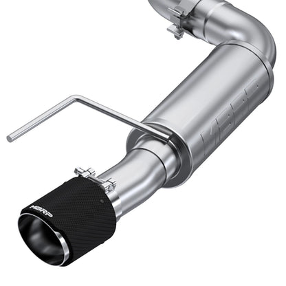 MBRP 3" Race D&S Cat-Back Exhaust w/ CF Tips | Ford Mustang EcoBoost (S72753CF)