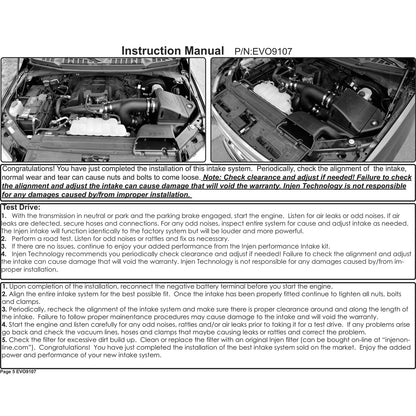 Injen Evolution Intake | Ford F-150 (15-20) / F-150 Lightning (22+) / Mustang (15-23) / Expedition (18-26) / Lincoln Navigator (18-26) (EVO9107)