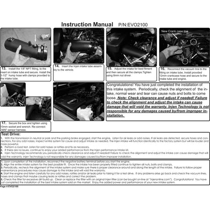 Injen Evolution Intake | Toyota Tundra (07-22) / Sequoia (08-22) (EVO2100)