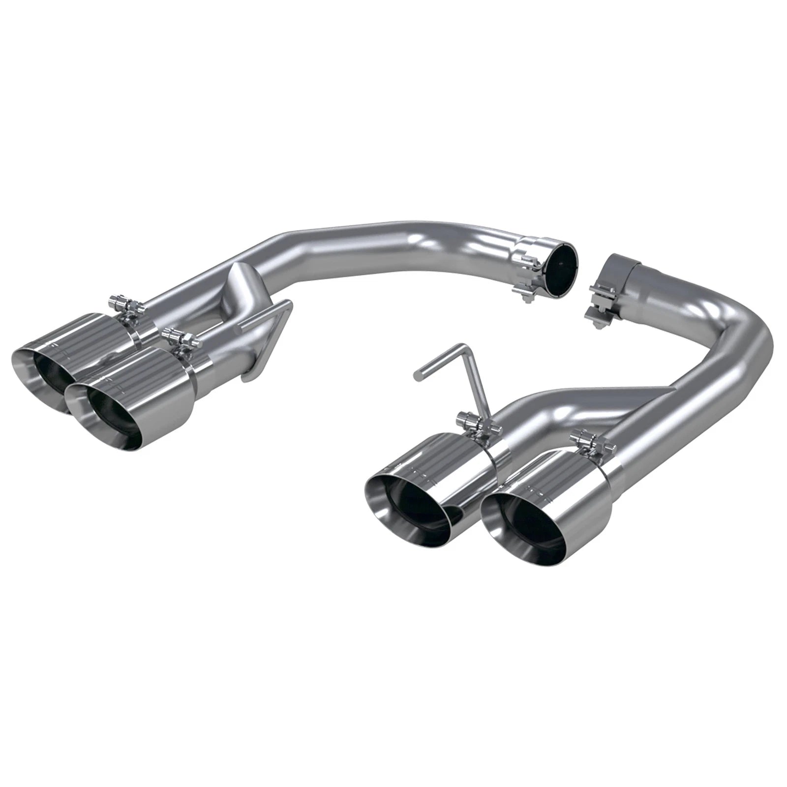 MBRP 2.5" Race Quad Exit Axle-Back Exhaust| 2018 - 2023 Ford Mustang GT (S7211)