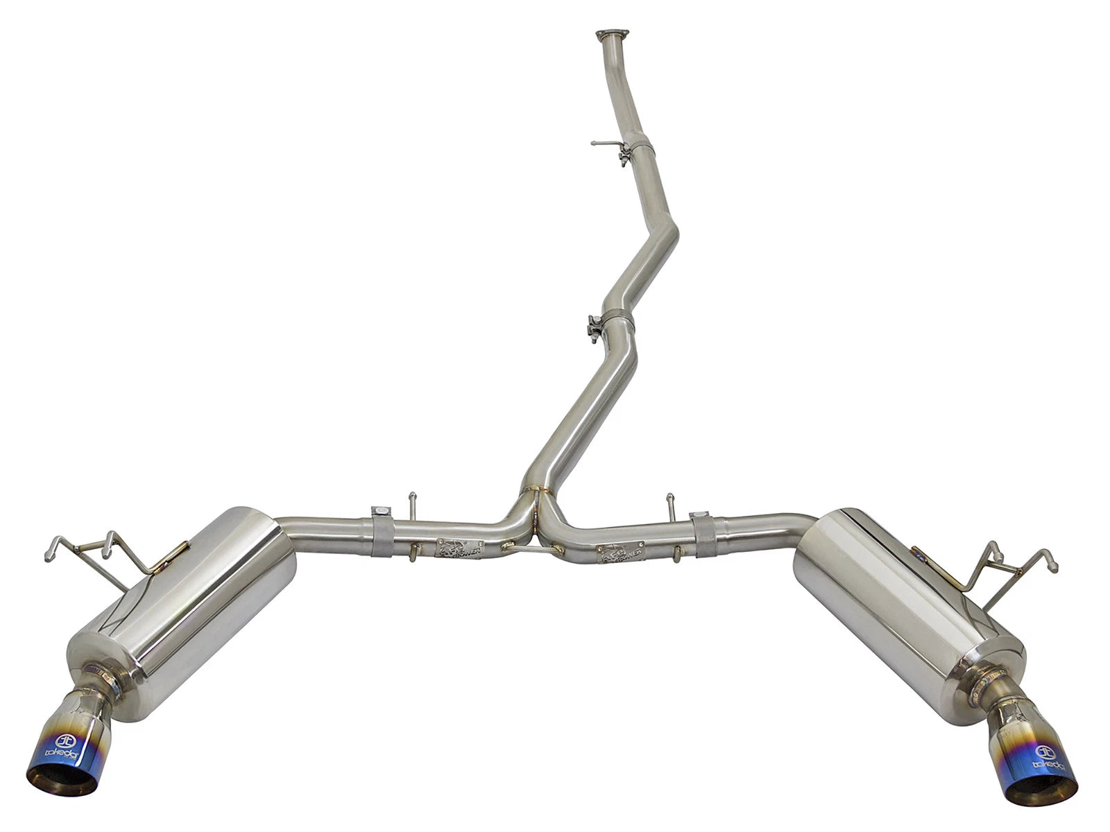 aFe Takeda 2.5-2.25in SS Dual-Exit Cat-Back | Honda Civic 1.5L Turbo (16-17) (49-36615-L)