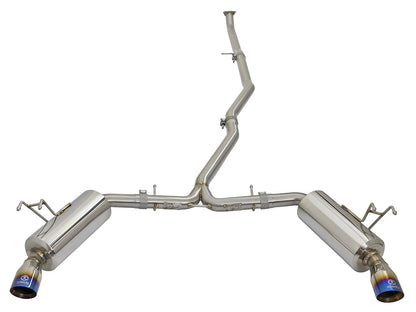 aFe Takeda 2.5-2.25in SS Dual-Exit Cat-Back | Honda Civic 1.5L Turbo (16-17) (49-36615-L)