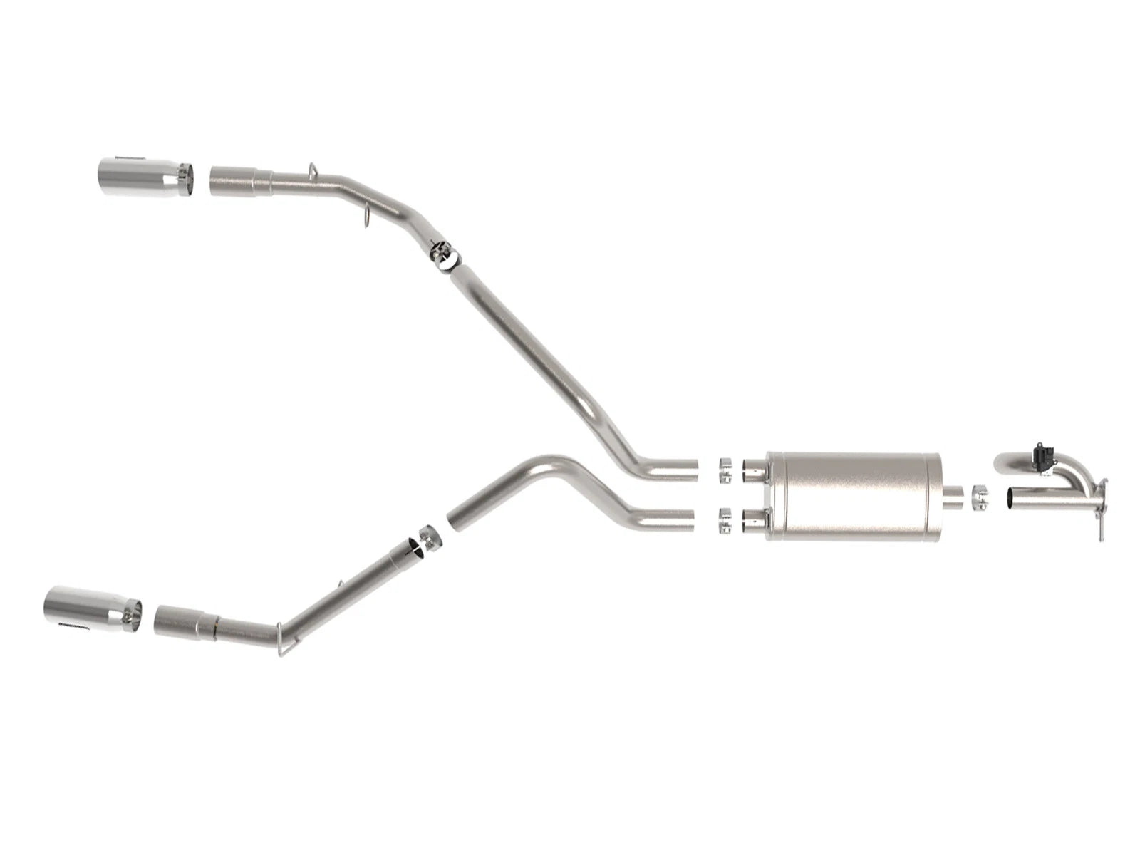 aFe Gemini XV 3in SS Cat-Back Exhaust w/ Cut-Out Polished Tips | Ram 1500 (19-21) (49-32081-P)