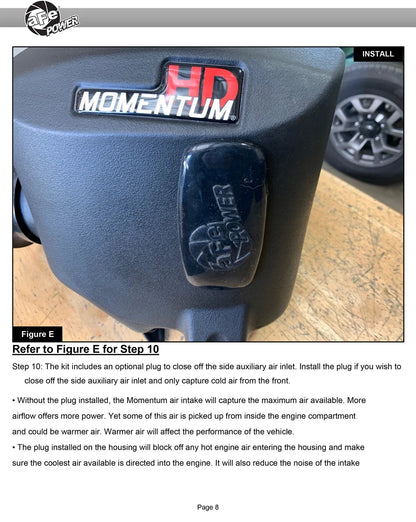 aFe 15-20 Toyota Hilux L4-2.8L (td) Momentum HD Cold Air Intake System w/ Pro Dry S Media