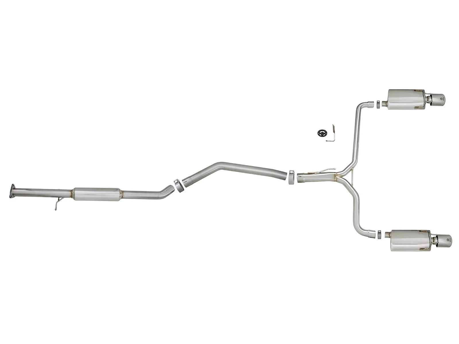 aFe Takeda 2-1/2in to 1-3/4in SS Dual Cat-Back Exhaust | Honda Accord LX/EX/EX-L (13-17) (49-36605)