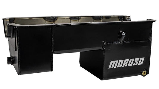 Moroso Ford 351W (w/Rear Sump & Billet End Seals) Extra Deep Wet Sump 7qt 9in Steel Oil Pan