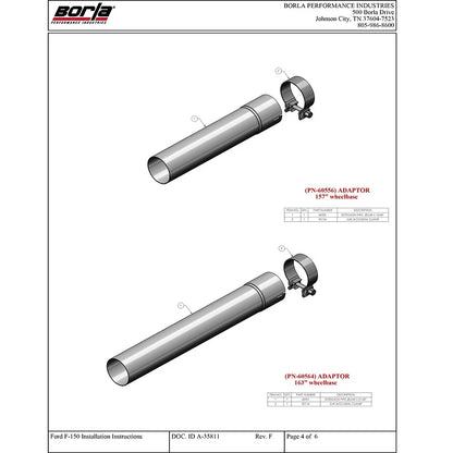 Borla Cat-Back Exhaust System - Touring | Multiple Fitments (140617)