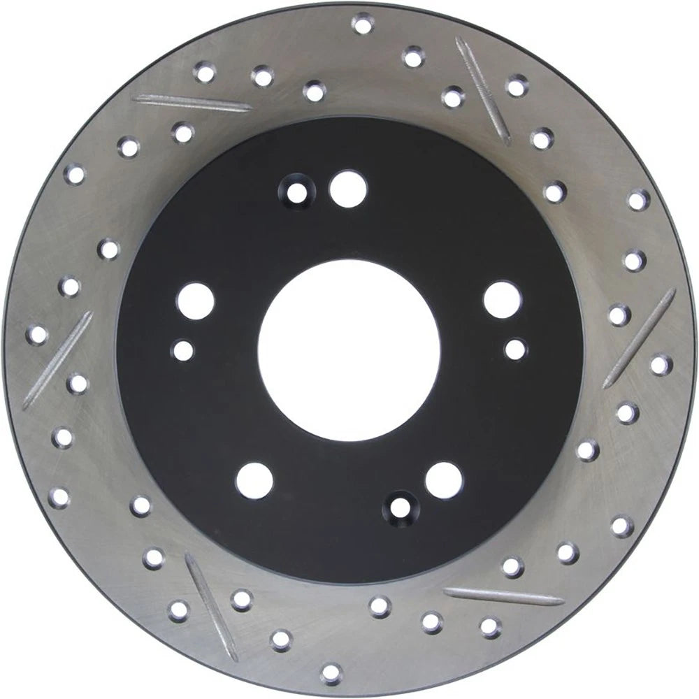 Stoptech Slotted And Drilled Rear Brake Rotor | 2006-2009 Honda Civic Ex/Si (127.40040L)