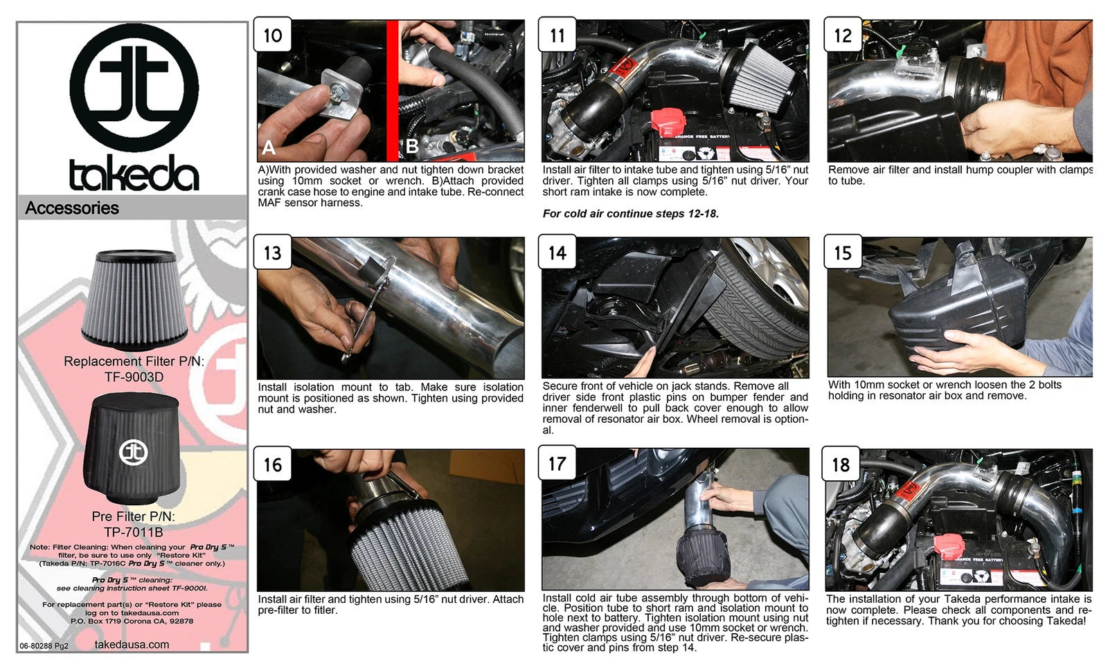 aFe Takeda Stage-2 Cold Air Intake | Acura TSX 09-11 (TL-1002P)