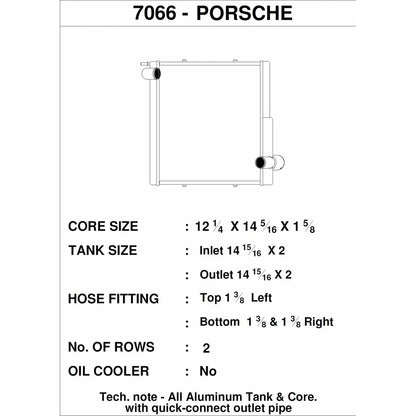 CSF Left Side Radiator | Porsche 911 Carrera (991.1) / Porsche Boxster (981) / Porsche GT4 (991)