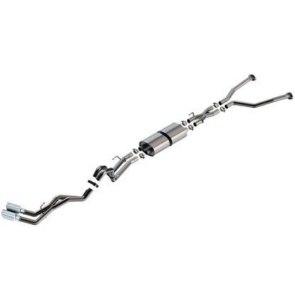 Borla 22-24 Toyota Tundra 3.4L V6 Hybrid Ext. Cab/Std Bed/145.7in WB S-Type Cat-Back | Hybrid (140939)