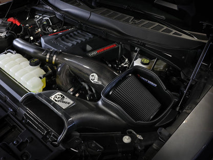 aFe Track Series CF Cold Air Intake 21-24 Ford F150 Raptor | Fit 2018-2026 Ford/Lincoln (57-10031K)