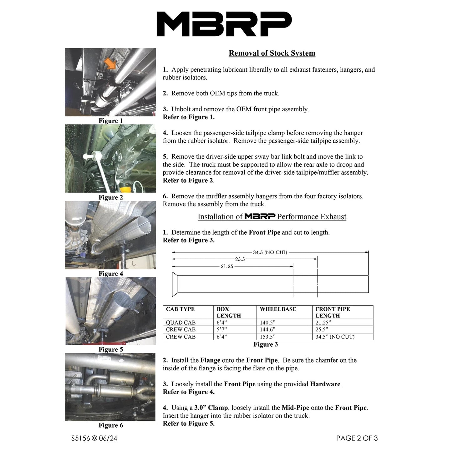 MBRP 3.0in Pro Series Cat-Back Dual Rear Exit Exhaust | RAM 1500 (25+) (S5156304)