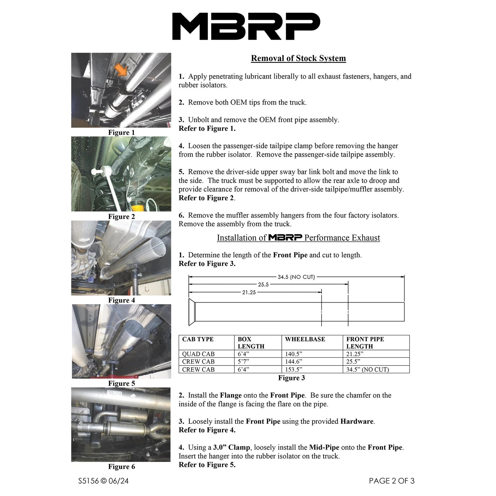 MBRP 3.0in Pro Series Cat-Back Dual Rear Exit Exhaust | RAM 1500 (25+) (S5156304)