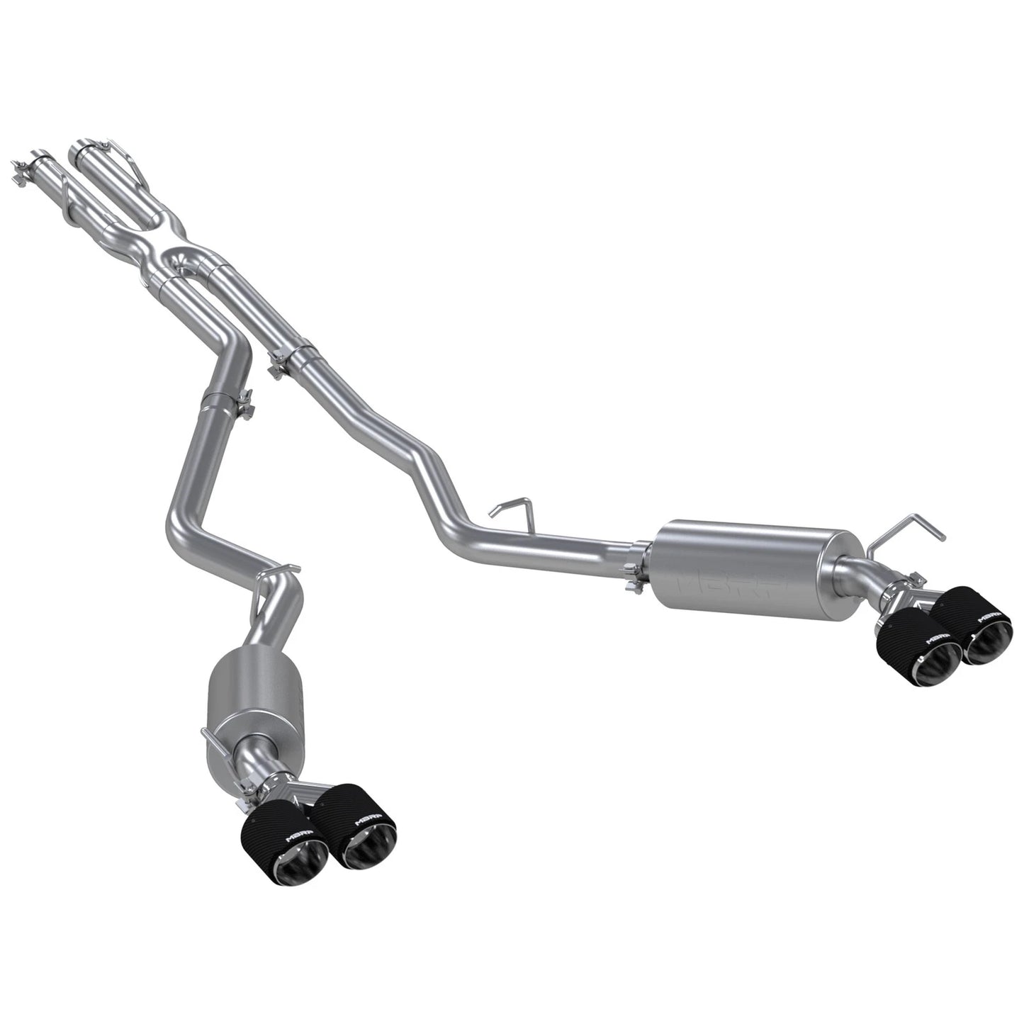 MBRP 2.5in Cat-Back Dual Rear Exit Exhaust w/ Carbon Fiber Tips | Ford Explorer ST 20-21 (S52053CF)