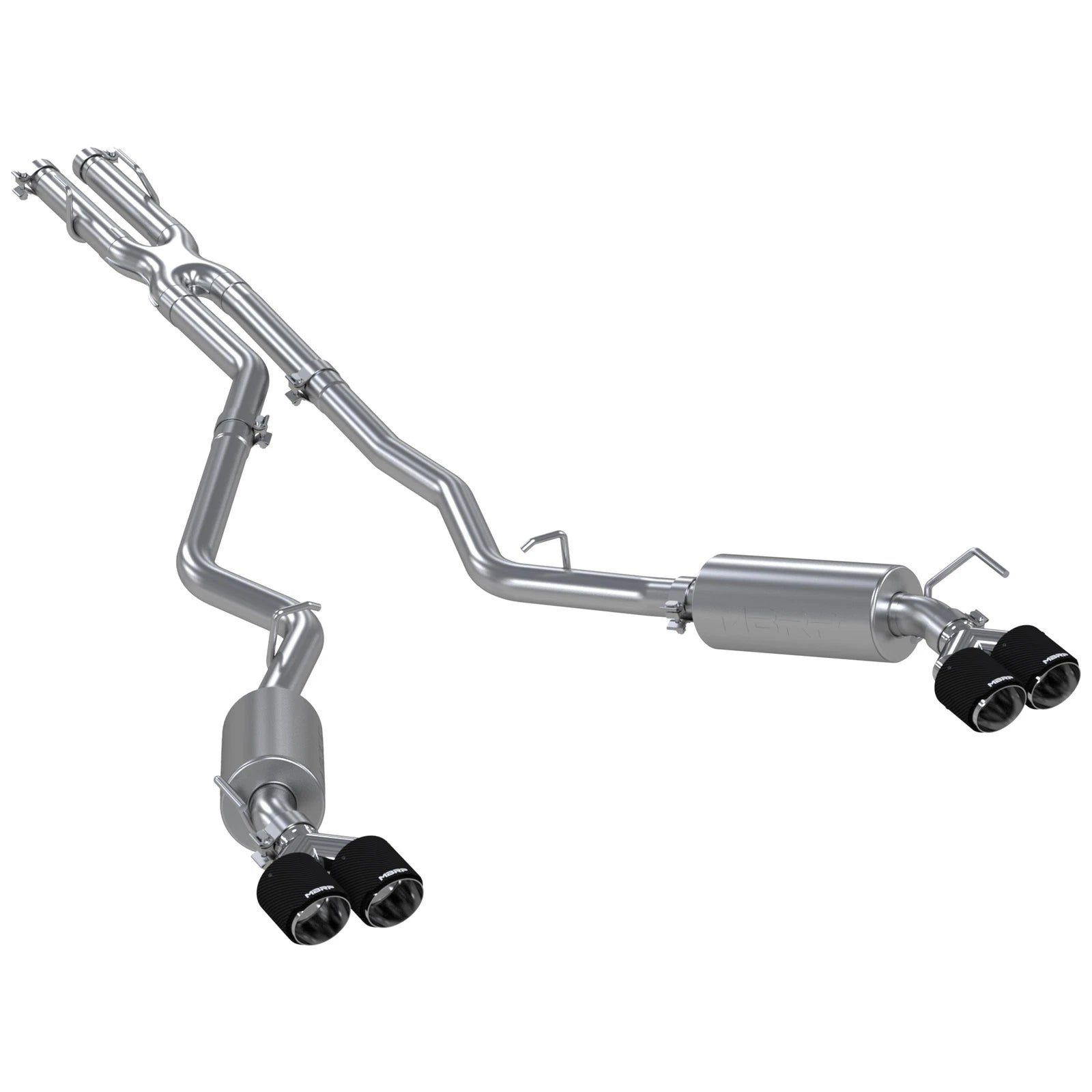 MBRP 2.5in Cat-Back Dual Rear Exit Exhaust w/ Carbon Fiber Tips | Ford Explorer ST 20-21 (S52053CF)