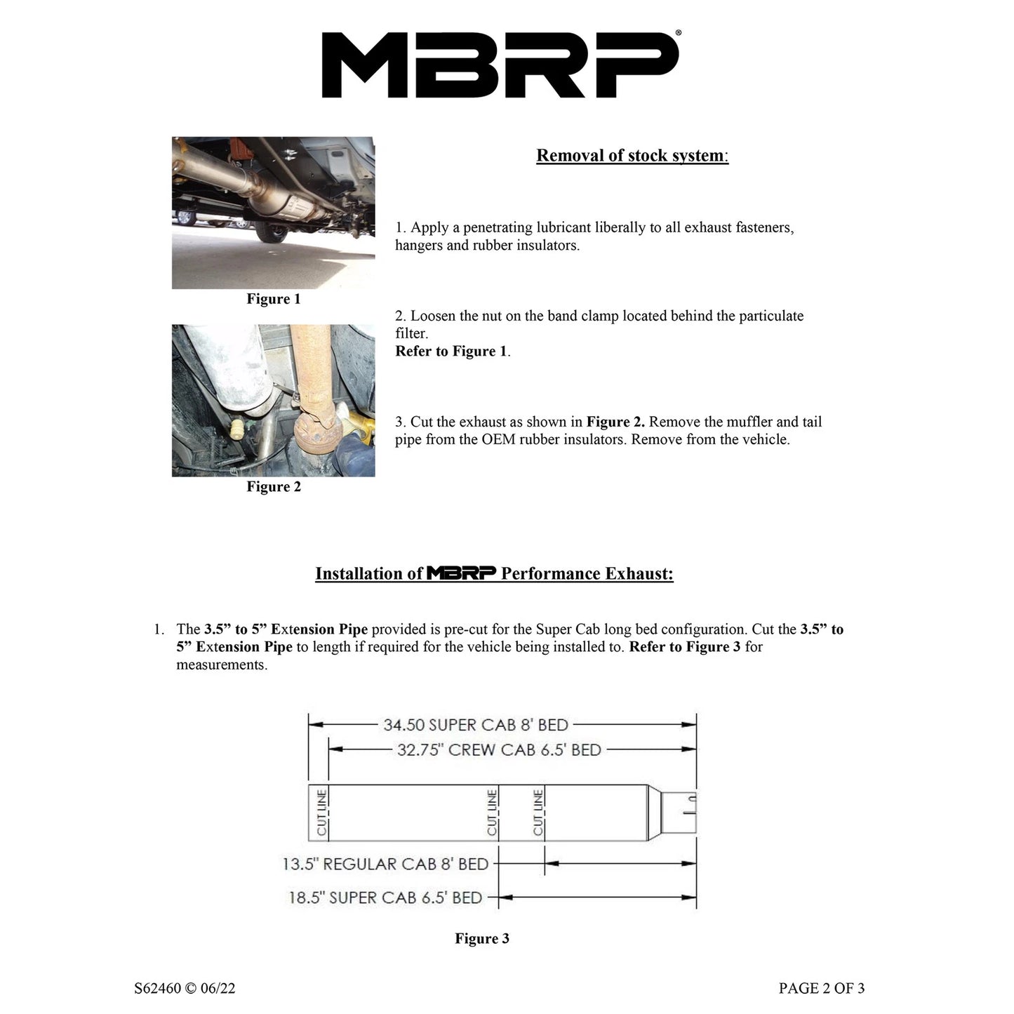 MBRP Armor Lite Filter Back Exhaust | Ford F-250/350/450 08-10 (S62460AL)