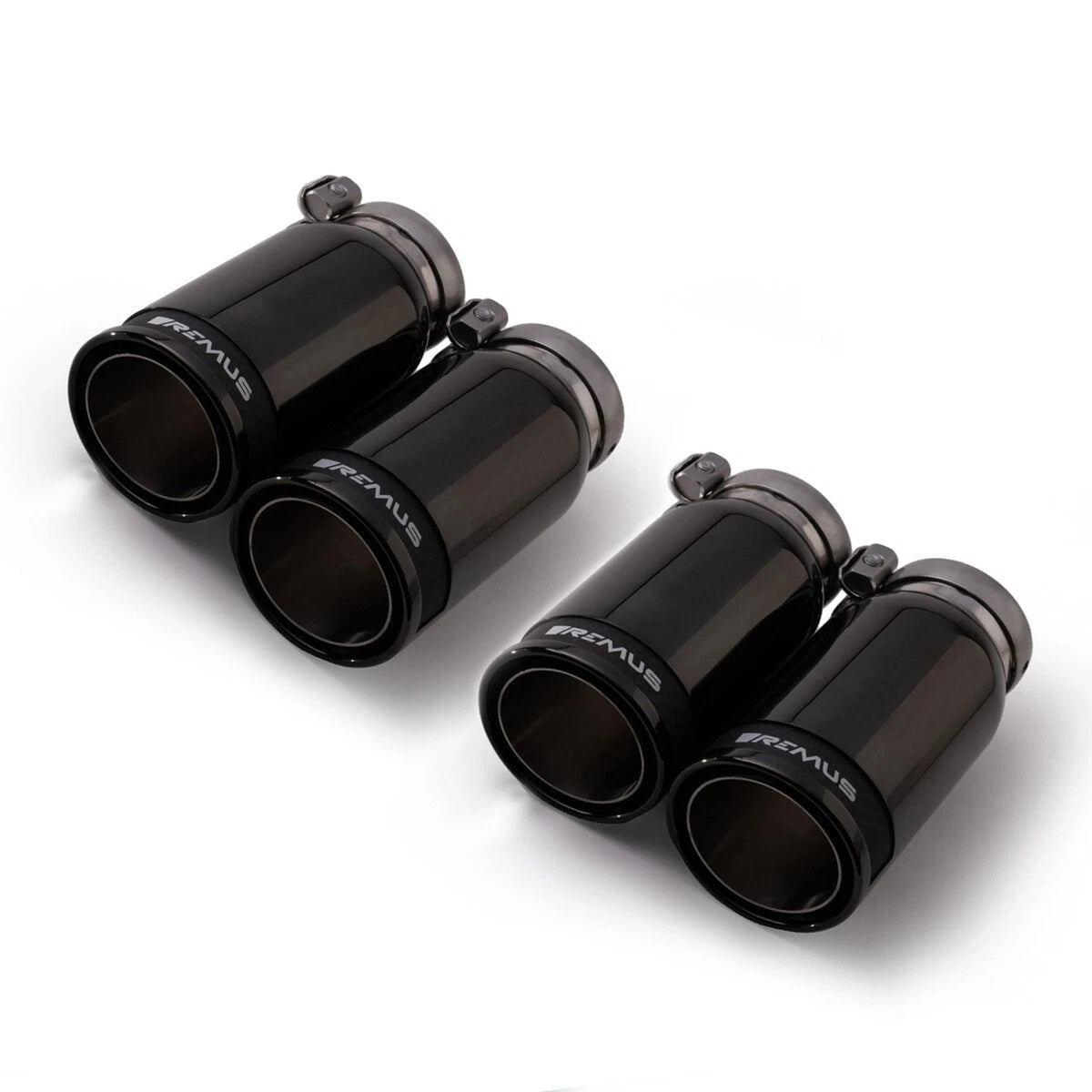Remus 0046 83CBR 84mm Black Chrome Tail Pipe Set for BMW G20/G21 3 Series