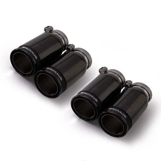 Remus 0046 83CBR 84mm Black Chrome Tail Pipe Set for BMW G20/G21 3 Series