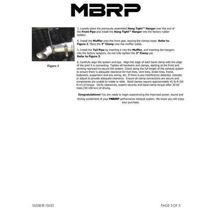 MBRP Armor Lite 3.5L Cat-Back Turn Down Exhaust | Toyota Tacoma (16) (S5339AL)
