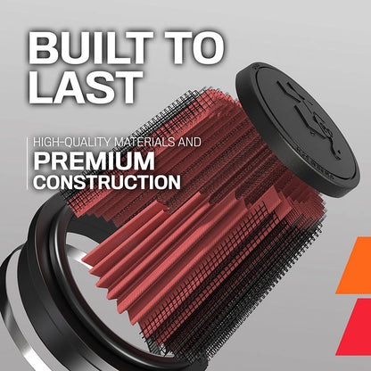 K&N RU-1041 Universal Round Tapered Performance Washable Air Filter for Intake