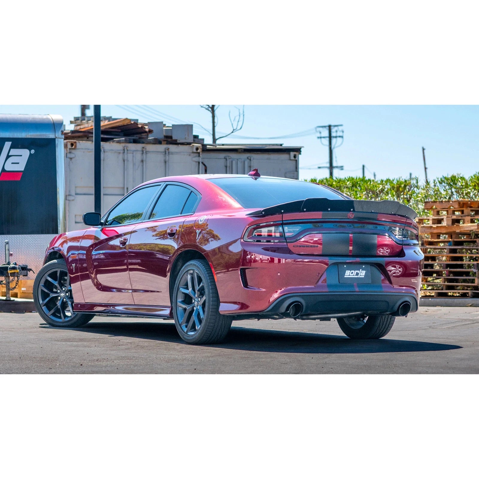 Borla Black Chrome Tips ATAK Catback Exhaust | Dodge Charger GT 3.6L V6 RWD (19-23) (140918BC)