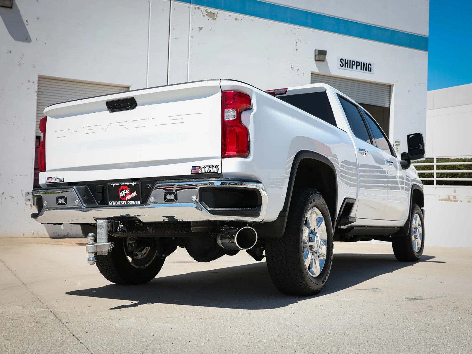 aFe Large Bore-HD 5in 409 SS DPF-Back Exhaust GM Trucks 20-24 V8-6.6L (49-44125-P)