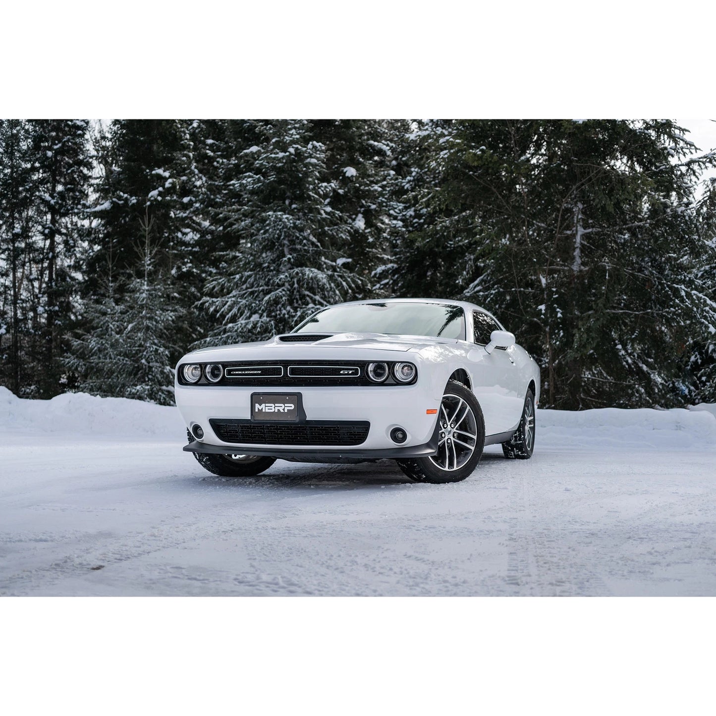 MBRP 2.5in Quad Split Rear Exit Cat-Back | Dodge Challenger 15-23 (S71113CF)