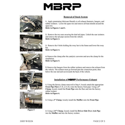 MBRP 3in Dual Split Cat-Back Exhaust w/ Quad Carbon Fiber Tips | Chevrolet Tahoe / GMC Yukon (21+) (S50573CF)